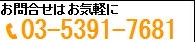 お問い合わせはお気軽に　03-5391-7699